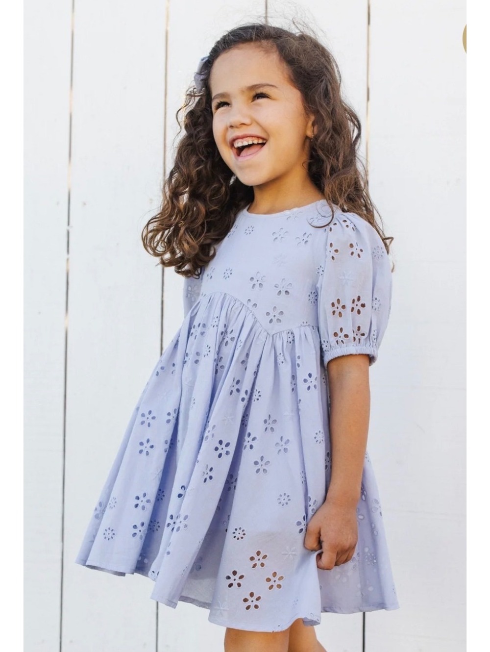 Rylee + Cru Dress Periwinkle Size 2-3 year